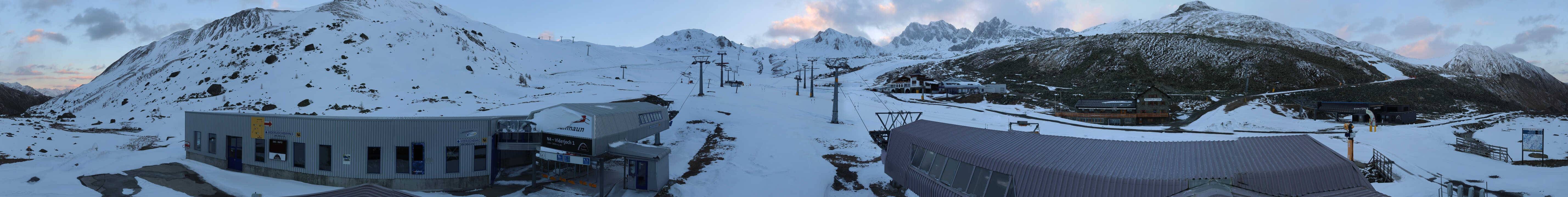 Archiv Foto Webcam Samnaun: Blick von der Alp Trida zum Viderjoch