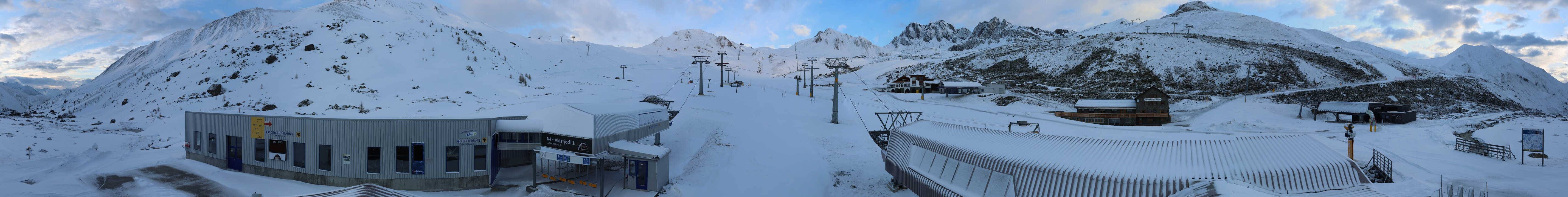 Archiv Foto Webcam Samnaun: Blick von der Alp Trida zum Viderjoch