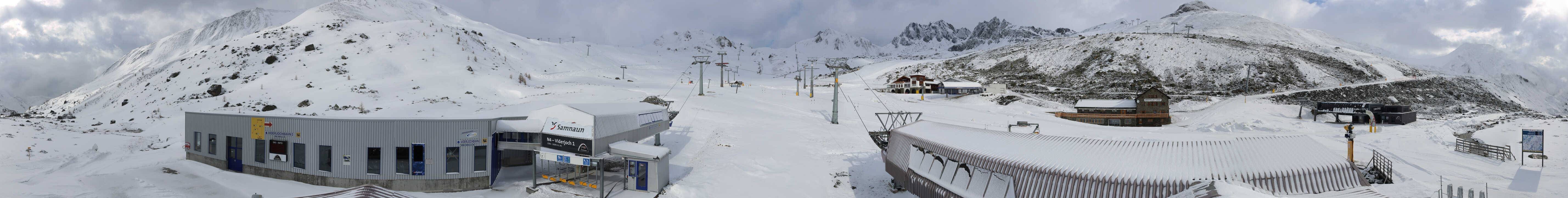 Archiv Foto Webcam Samnaun: Blick von der Alp Trida zum Viderjoch