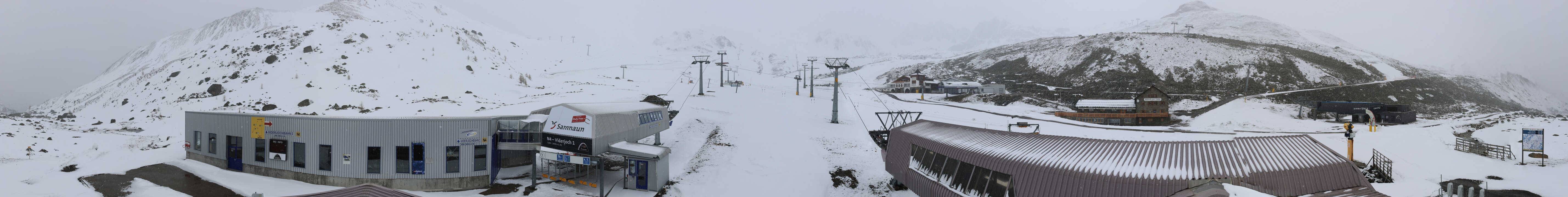 Archiv Foto Webcam Samnaun: Blick von der Alp Trida zum Viderjoch