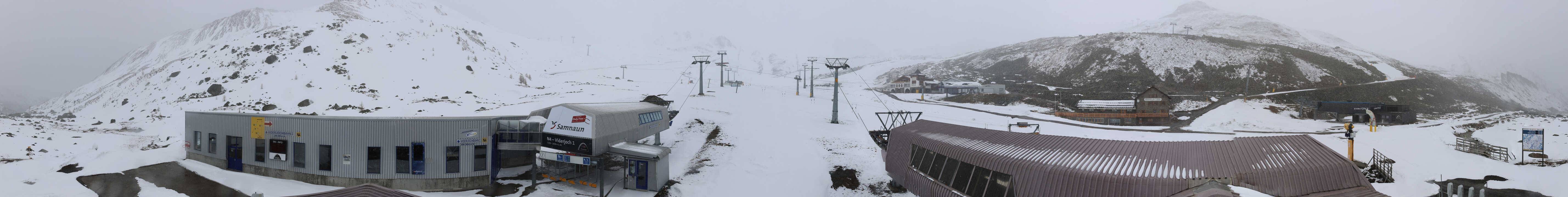 Archiv Foto Webcam Samnaun: Blick von der Alp Trida zum Viderjoch