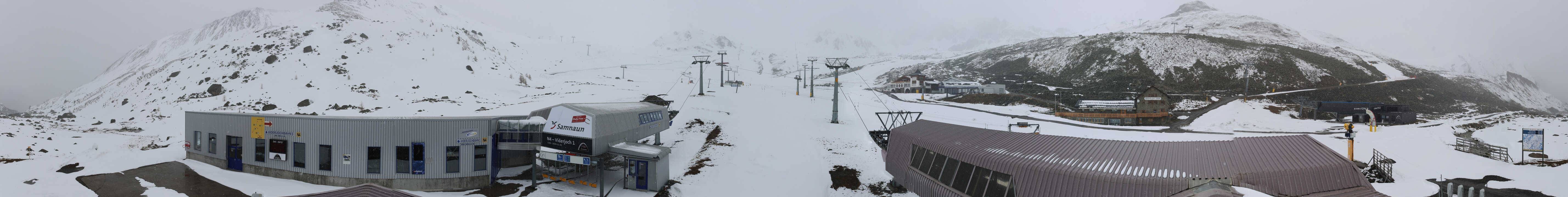Archiv Foto Webcam Samnaun: Blick von der Alp Trida zum Viderjoch