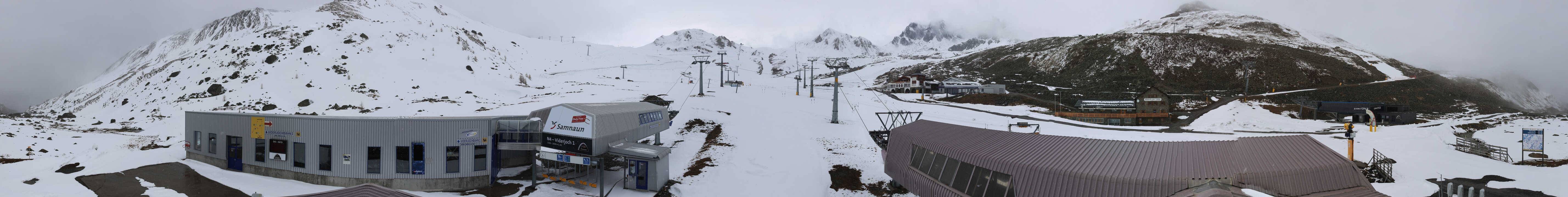 Archiv Foto Webcam Samnaun: Blick von der Alp Trida zum Viderjoch