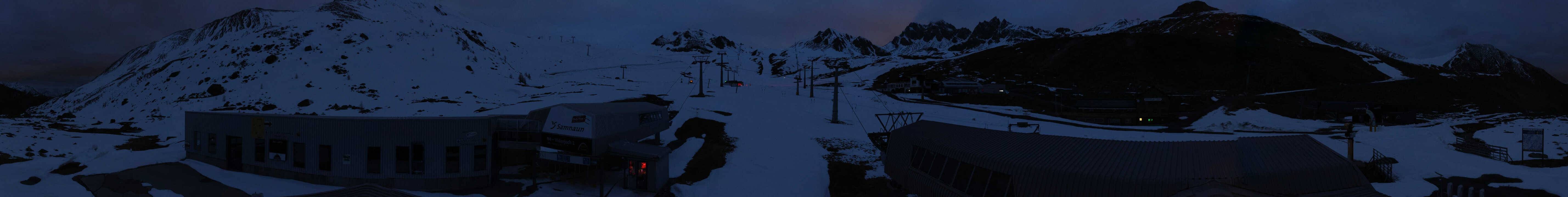 Archived image Webcam Samnaun: View from Alp Trida to Viderjoch