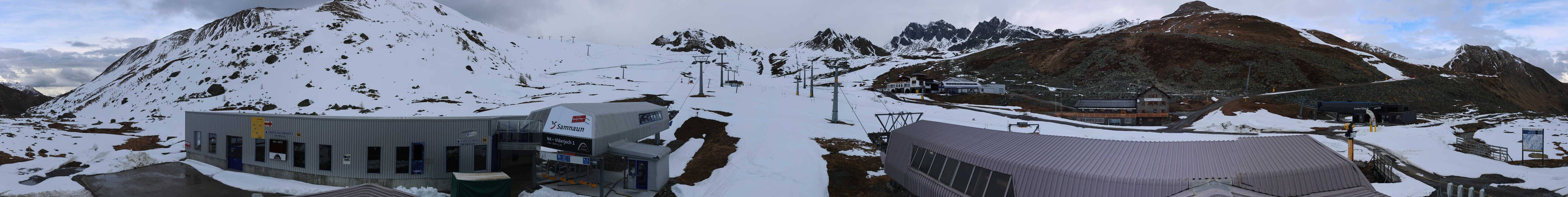 Archiv Foto Webcam Samnaun: Blick von der Alp Trida zum Viderjoch