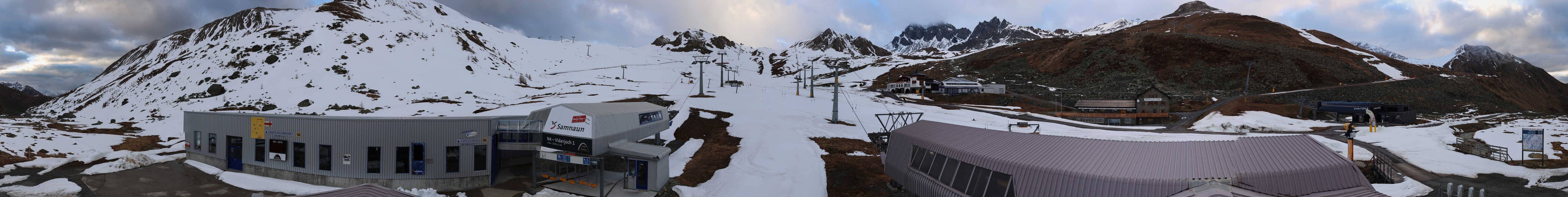 Archiv Foto Webcam Samnaun: Blick von der Alp Trida zum Viderjoch