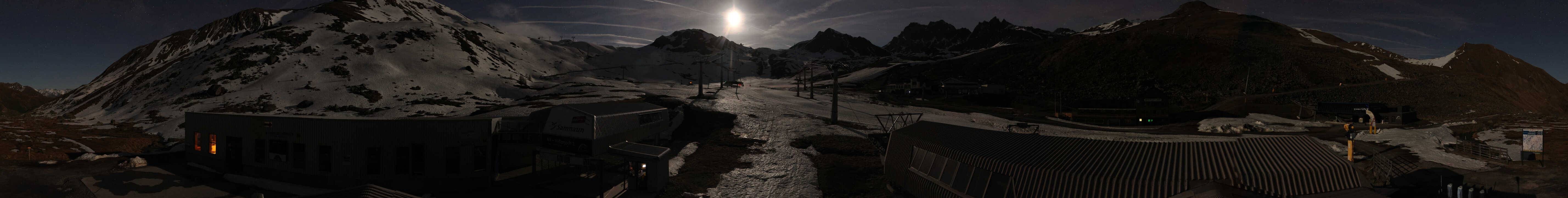 Archiv Foto Webcam Samnaun: Blick von der Alp Trida zum Viderjoch