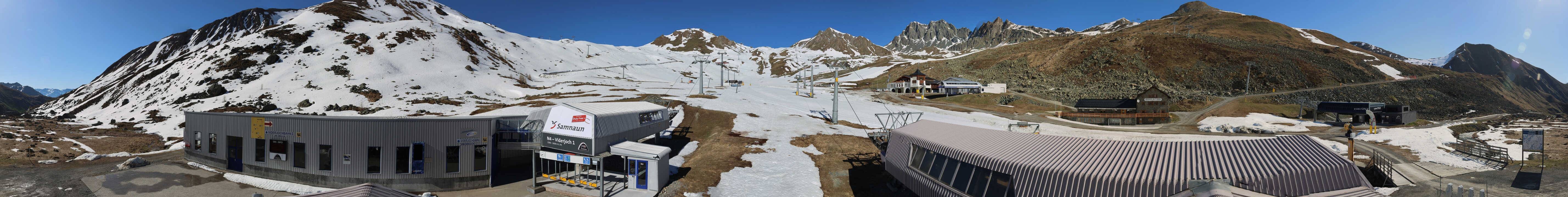 Archiv Foto Webcam Samnaun: Blick von der Alp Trida zum Viderjoch