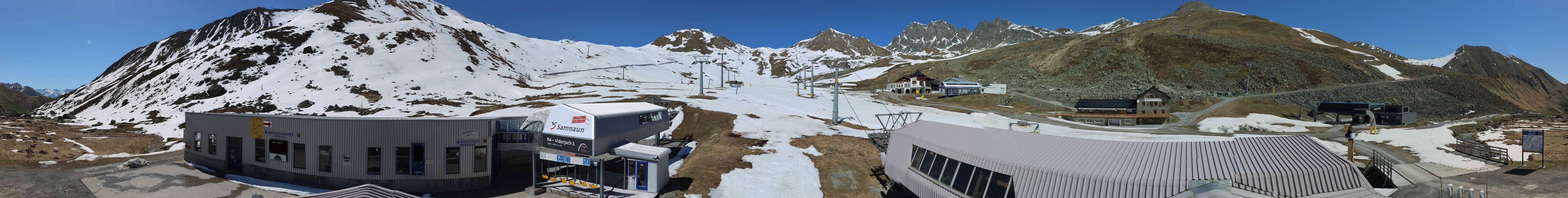 Archiv Foto Webcam Samnaun: Blick von der Alp Trida zum Viderjoch