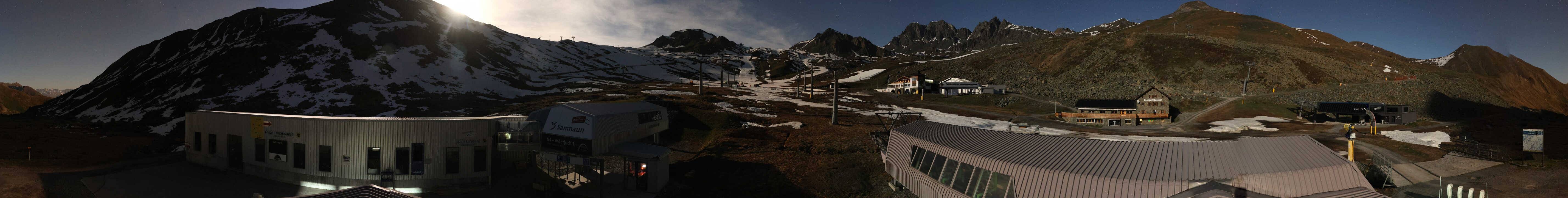 Archiv Foto Webcam Samnaun: Blick von der Alp Trida zum Viderjoch