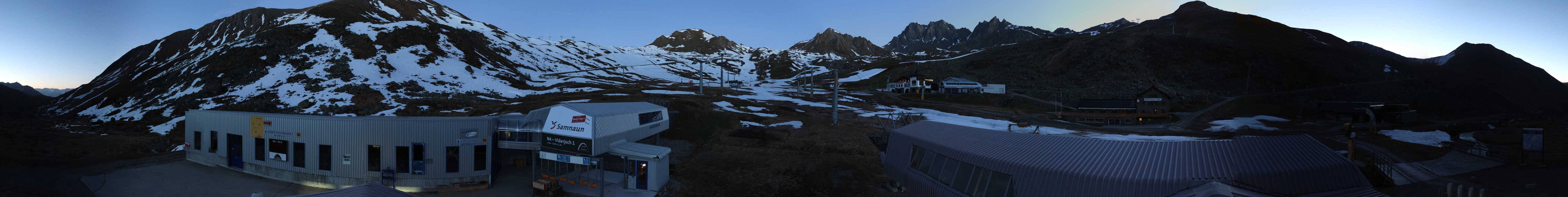 Archiv Foto Webcam Samnaun: Blick von der Alp Trida zum Viderjoch