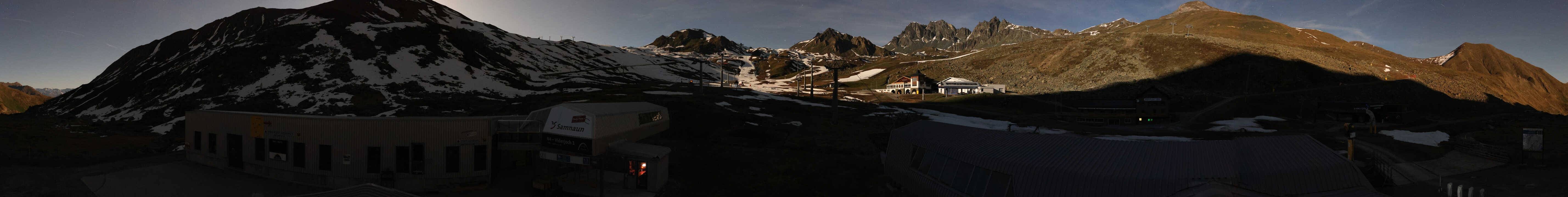 Archiv Foto Webcam Samnaun: Blick von der Alp Trida zum Viderjoch