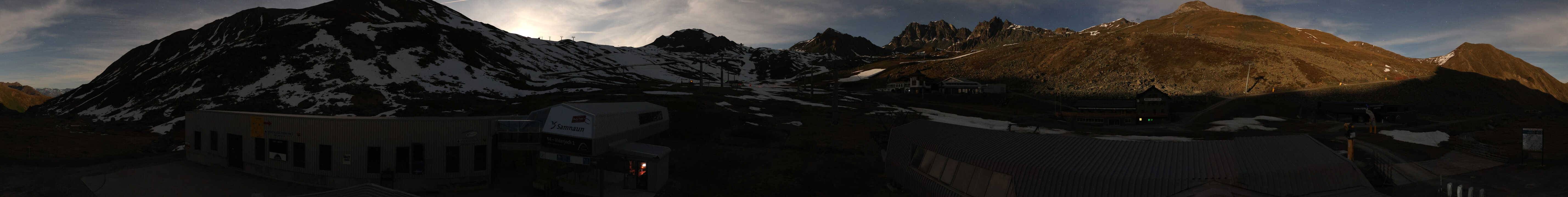 Archiv Foto Webcam Samnaun: Blick von der Alp Trida zum Viderjoch