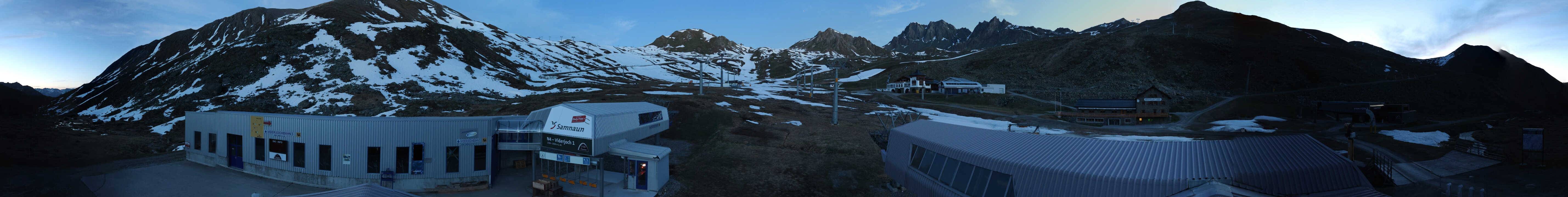 Archiv Foto Webcam Samnaun: Blick von der Alp Trida zum Viderjoch