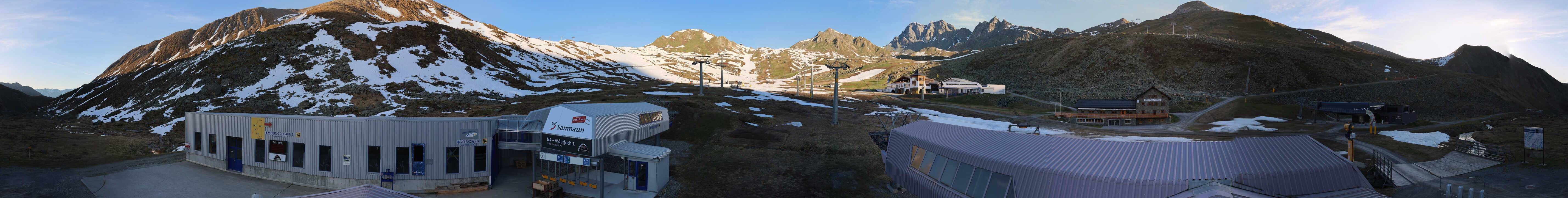 Archiv Foto Webcam Samnaun: Blick von der Alp Trida zum Viderjoch