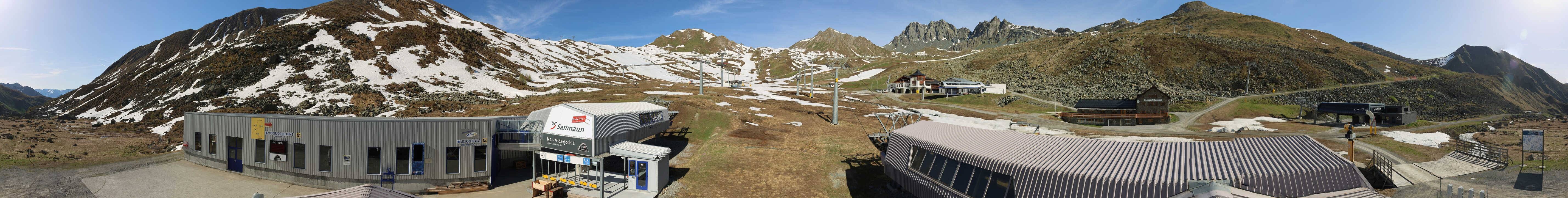 Archiv Foto Webcam Samnaun: Blick von der Alp Trida zum Viderjoch