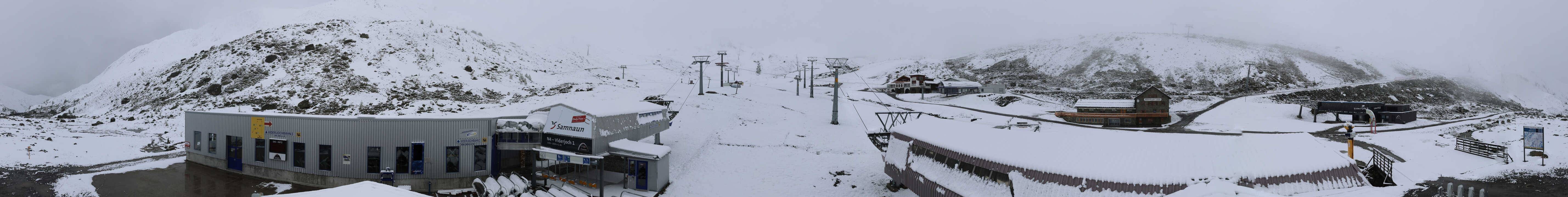 Archived image Webcam Samnaun: View from Alp Trida to Viderjoch