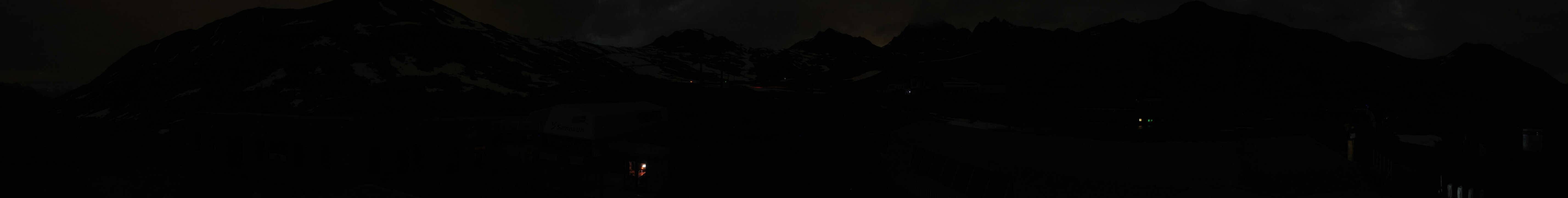 Archived image Webcam Samnaun: View from Alp Trida to Viderjoch