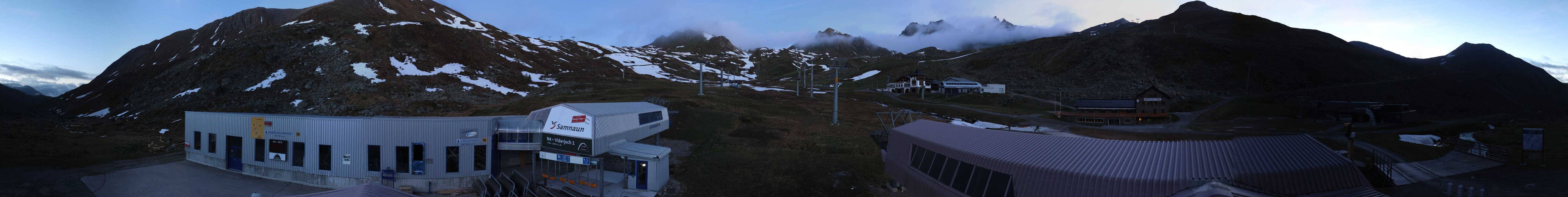 Archiv Foto Webcam Samnaun: Blick von der Alp Trida zum Viderjoch