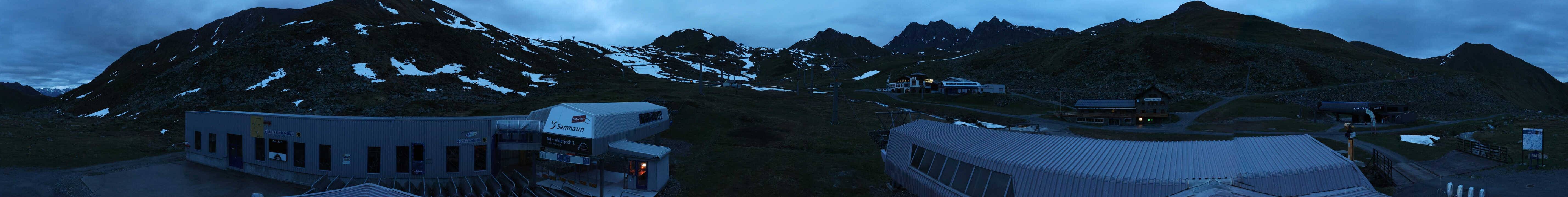 Archiv Foto Webcam Samnaun: Blick von der Alp Trida zum Viderjoch