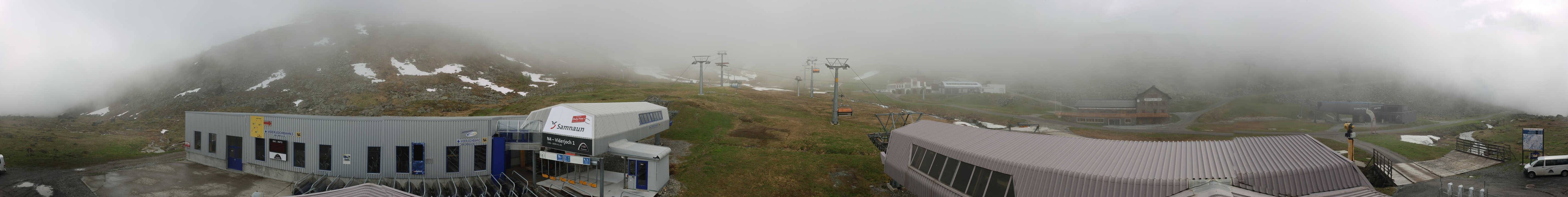 Archiv Foto Webcam Samnaun: Blick von der Alp Trida zum Viderjoch
