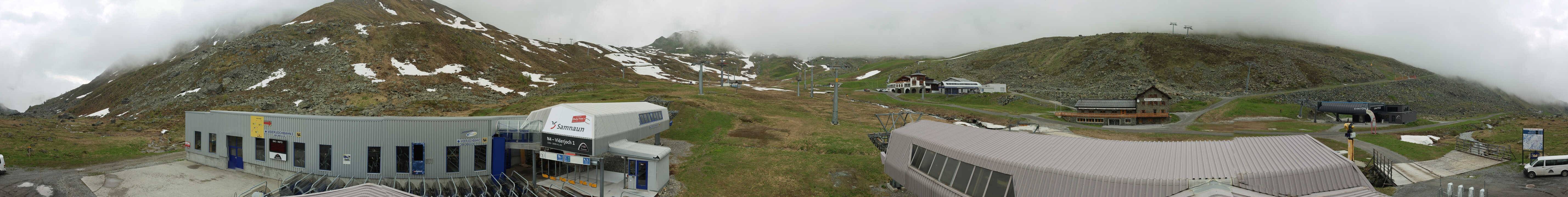 Archiv Foto Webcam Samnaun: Blick von der Alp Trida zum Viderjoch