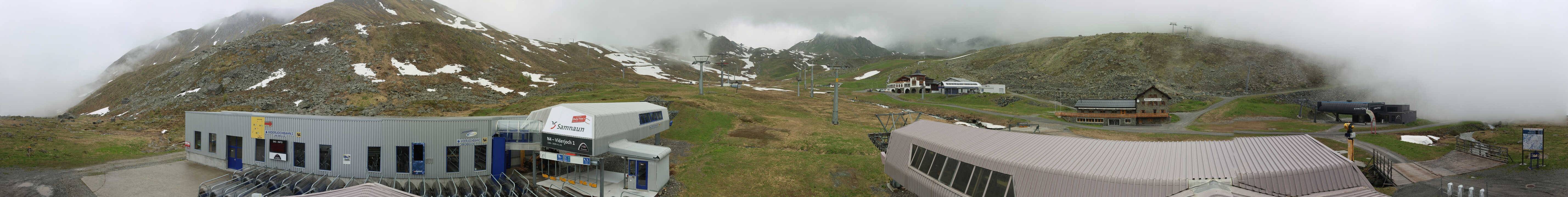 Archiv Foto Webcam Samnaun: Blick von der Alp Trida zum Viderjoch