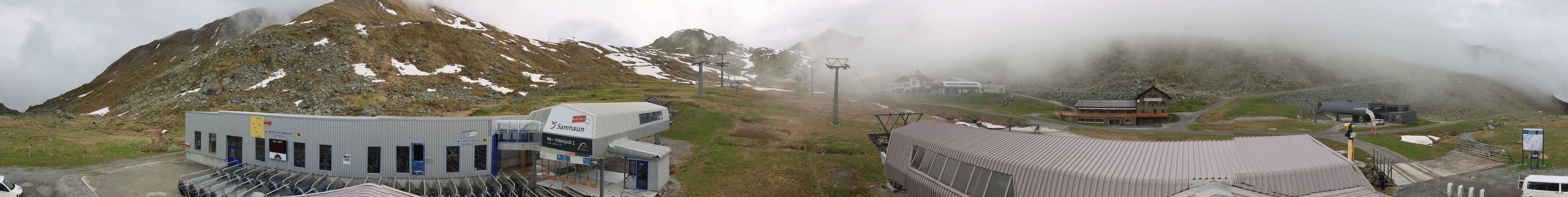 Archiv Foto Webcam Samnaun: Blick von der Alp Trida zum Viderjoch