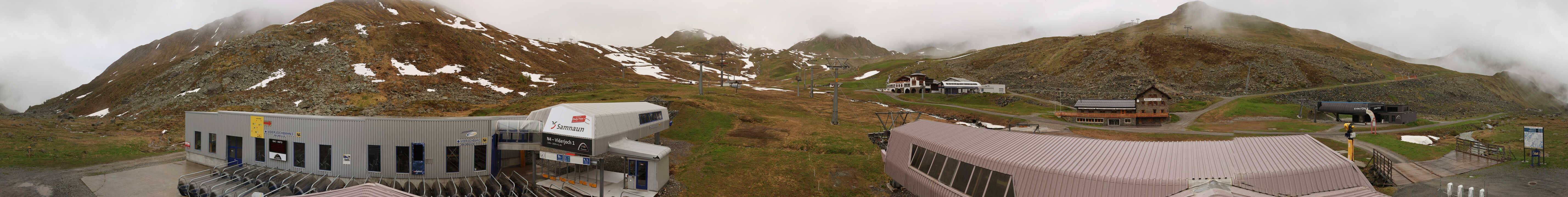 Archiv Foto Webcam Samnaun: Blick von der Alp Trida zum Viderjoch