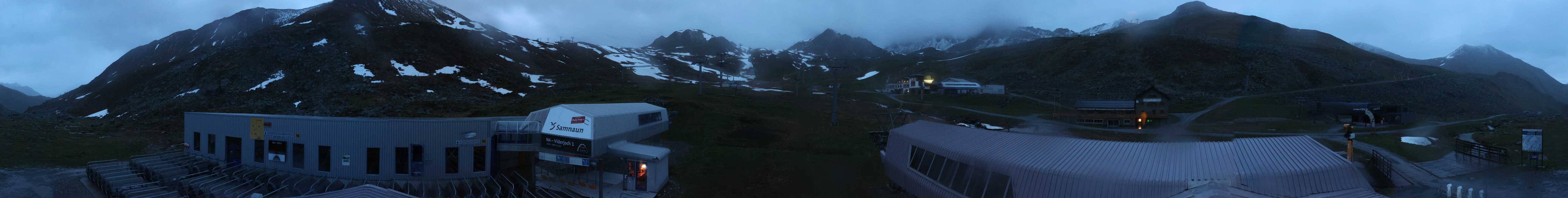Archiv Foto Webcam Samnaun: Blick von der Alp Trida zum Viderjoch