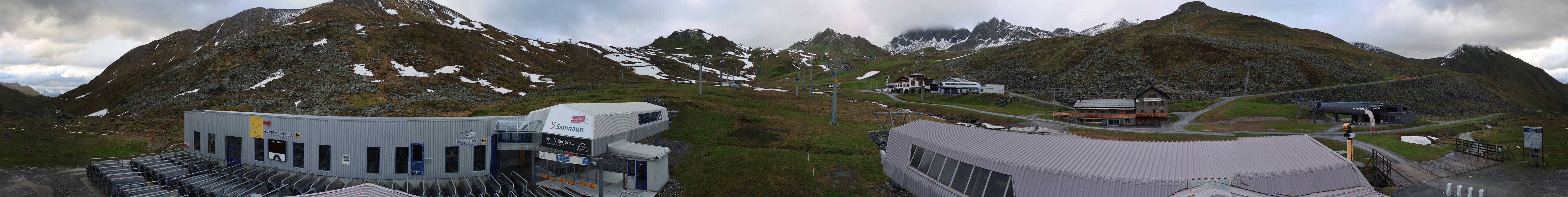 Archiv Foto Webcam Samnaun: Blick von der Alp Trida zum Viderjoch