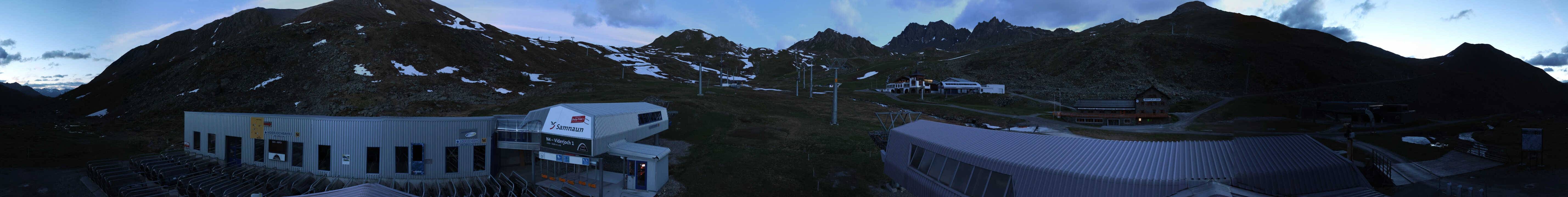 Archiv Foto Webcam Samnaun: Blick von der Alp Trida zum Viderjoch