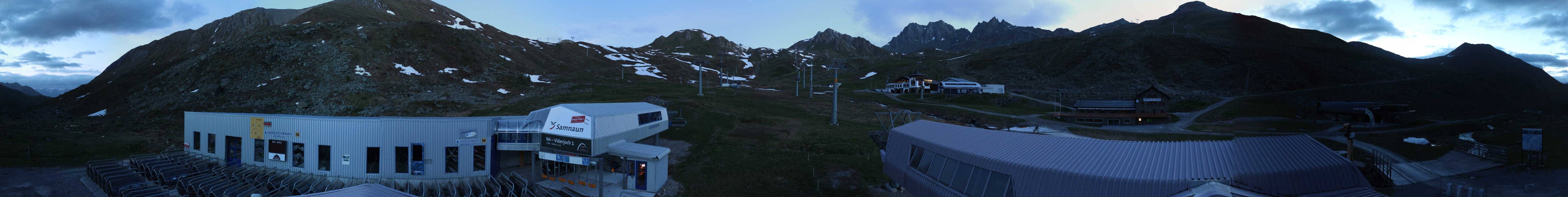 Archiv Foto Webcam Samnaun: Blick von der Alp Trida zum Viderjoch