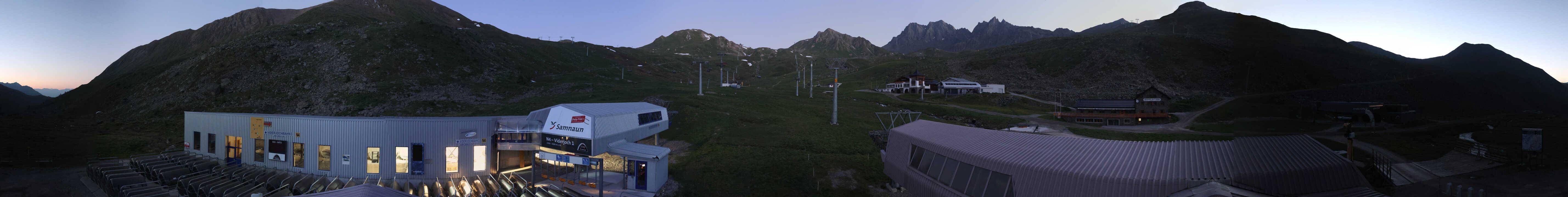 Archiv Foto Webcam Samnaun: Blick von der Alp Trida zum Viderjoch