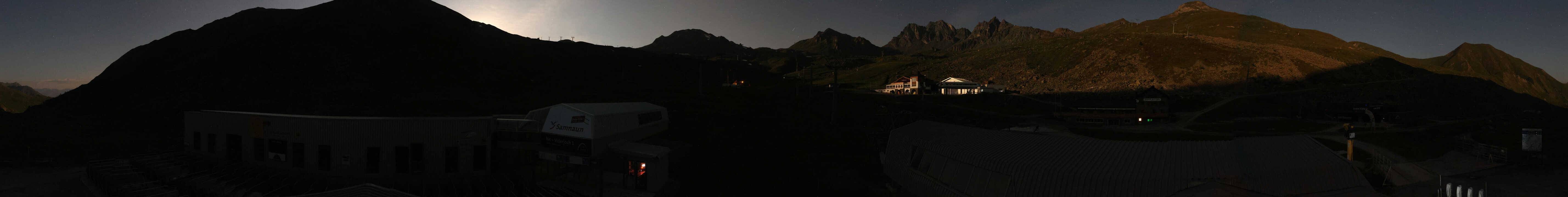 Archived image Webcam Samnaun: View from Alp Trida to Viderjoch