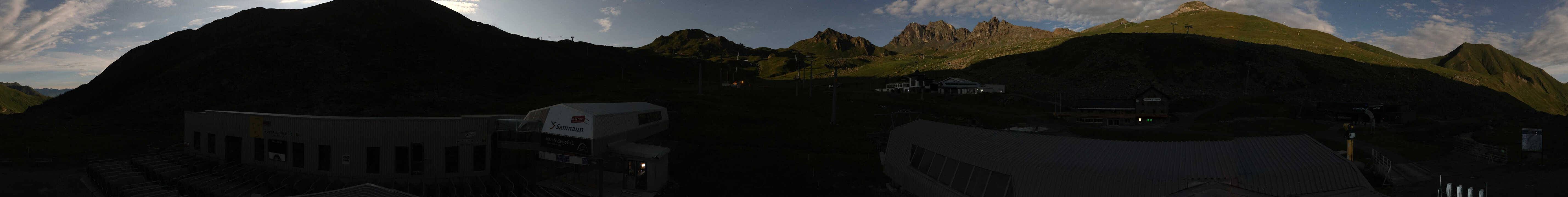 Archiv Foto Webcam Samnaun: Blick von der Alp Trida zum Viderjoch