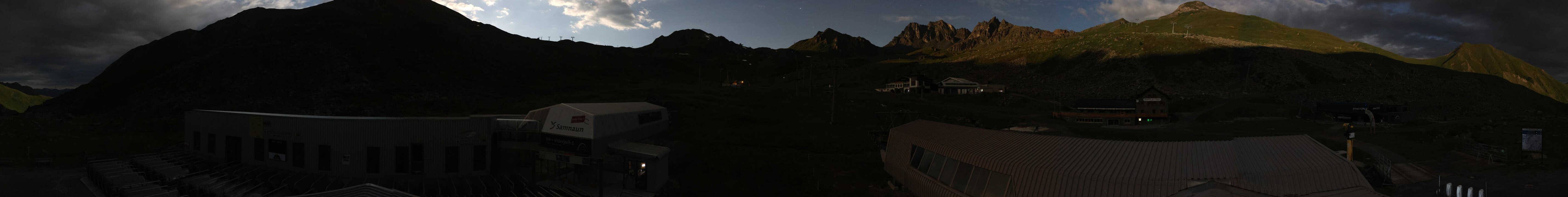 Archiv Foto Webcam Samnaun: Blick von der Alp Trida zum Viderjoch