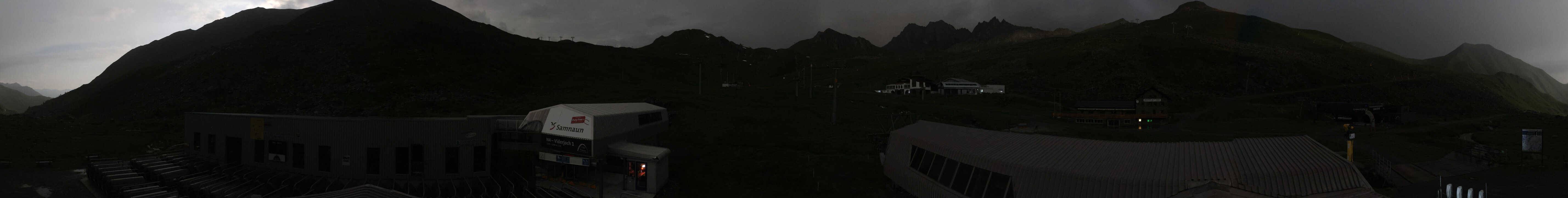 Archiv Foto Webcam Samnaun: Blick von der Alp Trida zum Viderjoch