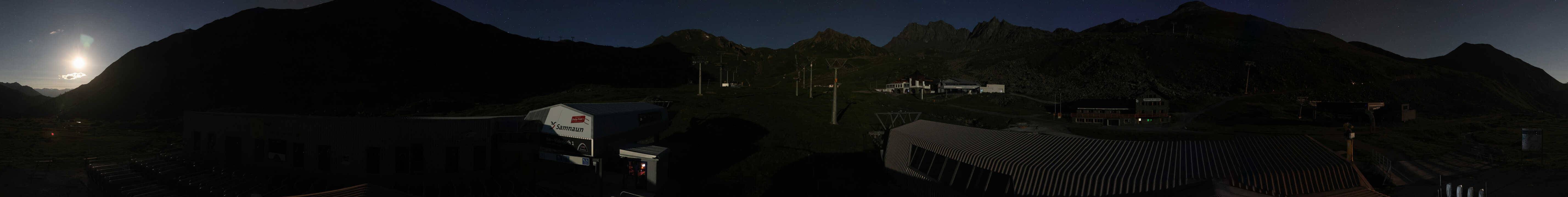 Archived image Webcam Samnaun: View from Alp Trida to Viderjoch