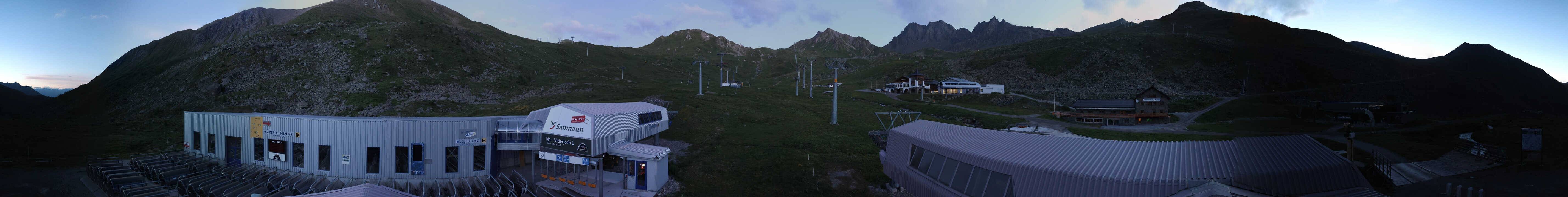 Archiv Foto Webcam Samnaun: Blick von der Alp Trida zum Viderjoch
