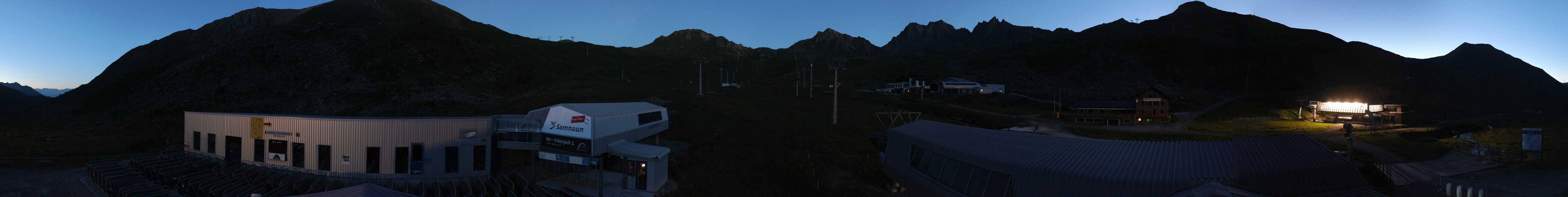 Archiv Foto Webcam Samnaun: Blick von der Alp Trida zum Viderjoch