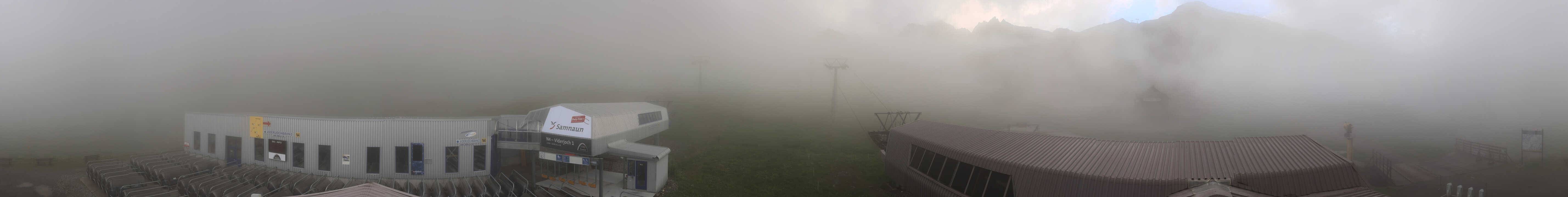 Archiv Foto Webcam Samnaun: Blick von der Alp Trida zum Viderjoch