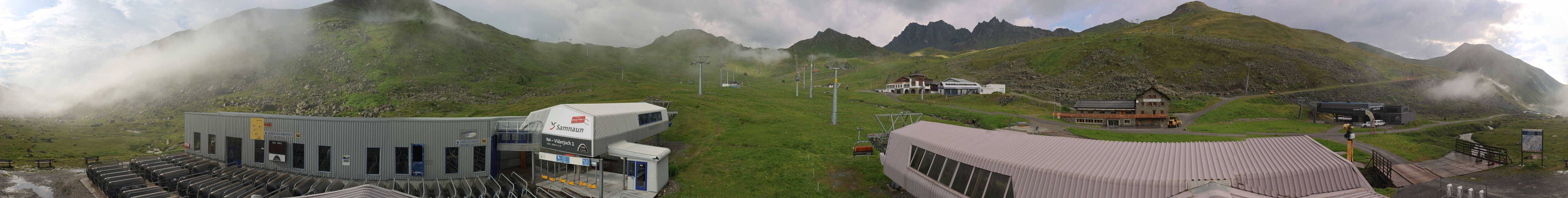 Archiv Foto Webcam Samnaun: Blick von der Alp Trida zum Viderjoch