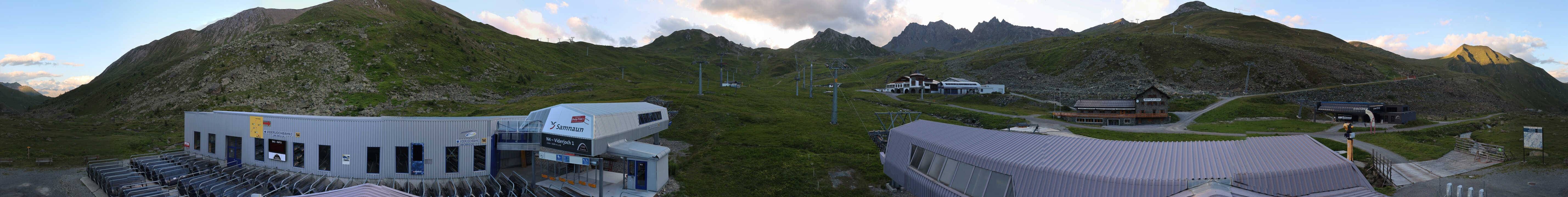 Archiv Foto Webcam Samnaun: Blick von der Alp Trida zum Viderjoch