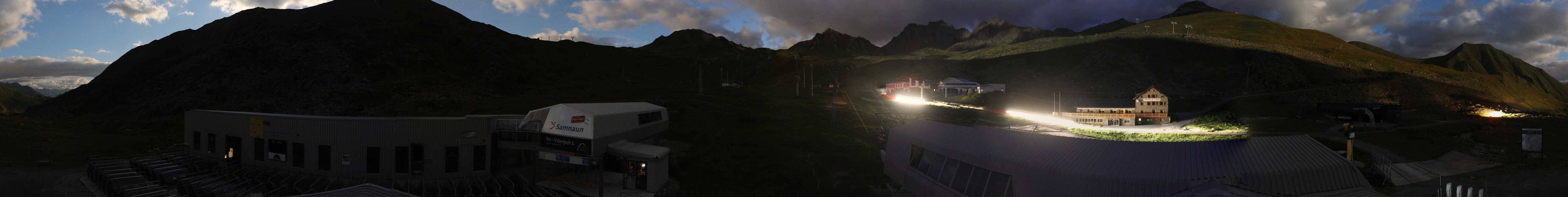 Archiv Foto Webcam Samnaun: Blick von der Alp Trida zum Viderjoch