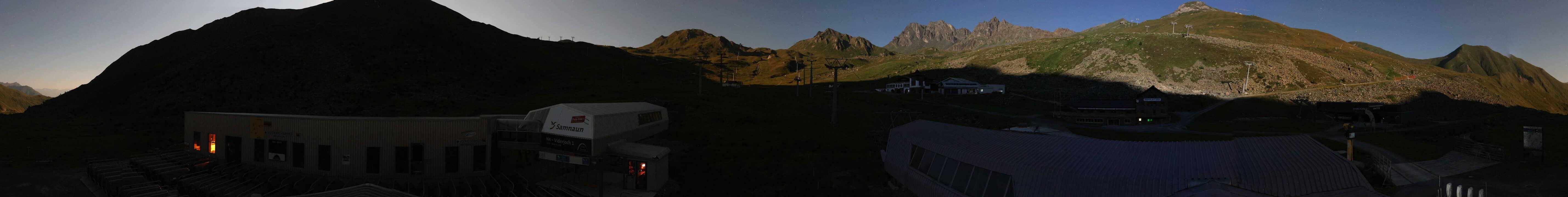 Archiv Foto Webcam Samnaun: Blick von der Alp Trida zum Viderjoch