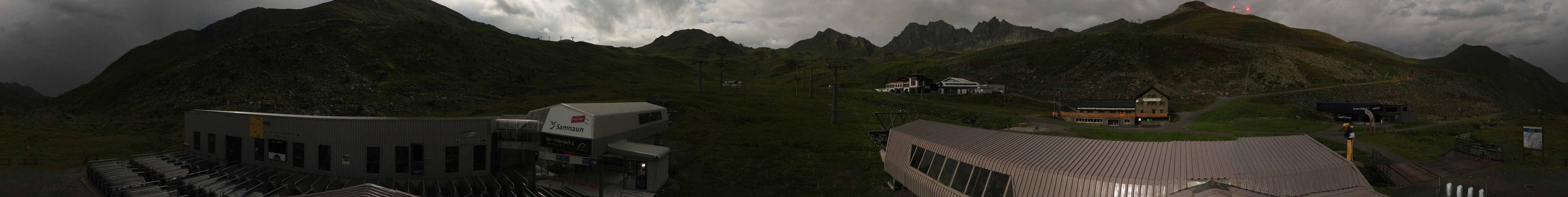 Archiv Foto Webcam Samnaun: Blick von der Alp Trida zum Viderjoch