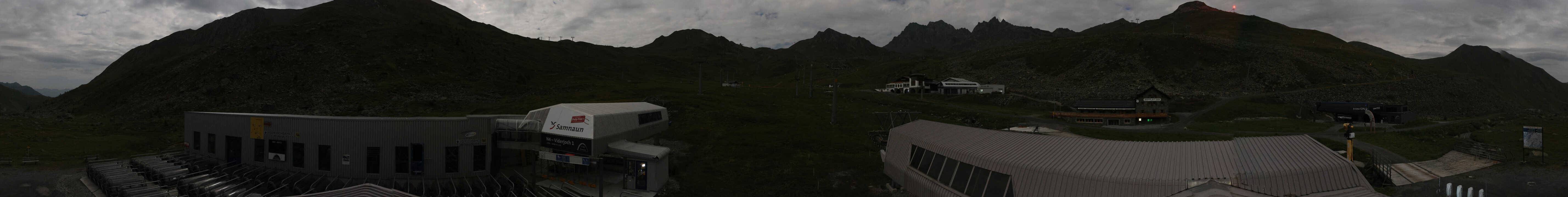 Archiv Foto Webcam Samnaun: Blick von der Alp Trida zum Viderjoch