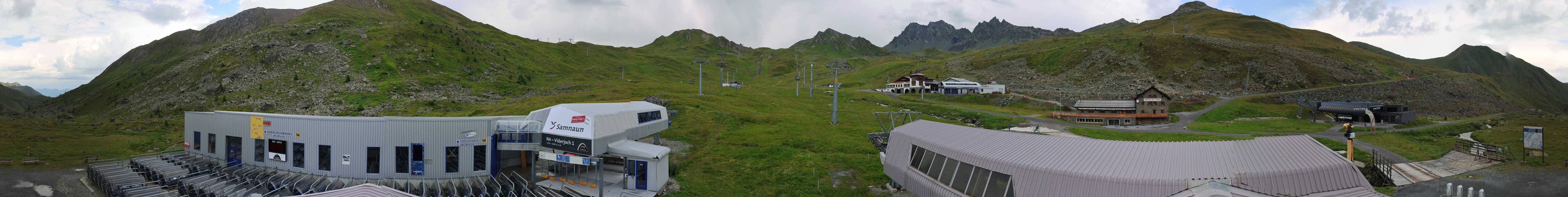 Archiv Foto Webcam Samnaun: Blick von der Alp Trida zum Viderjoch