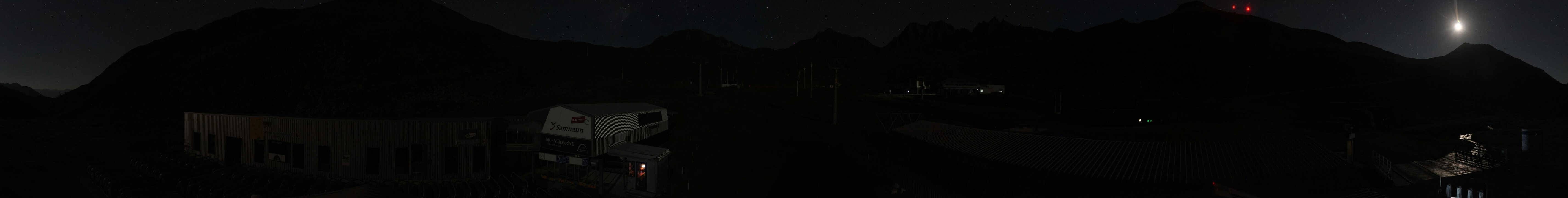 Archived image Webcam Samnaun: View from Alp Trida to Viderjoch
